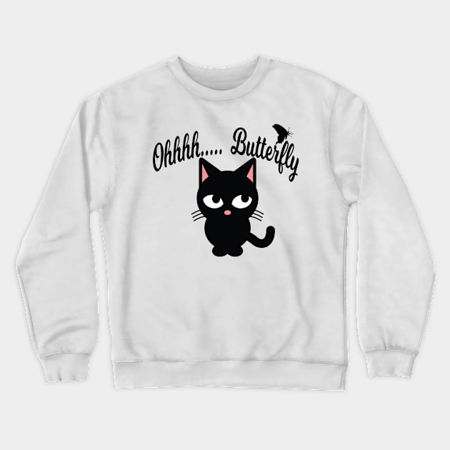 Cat With ADHD Crewneck Sweatshirt by ArtisticRaccoon